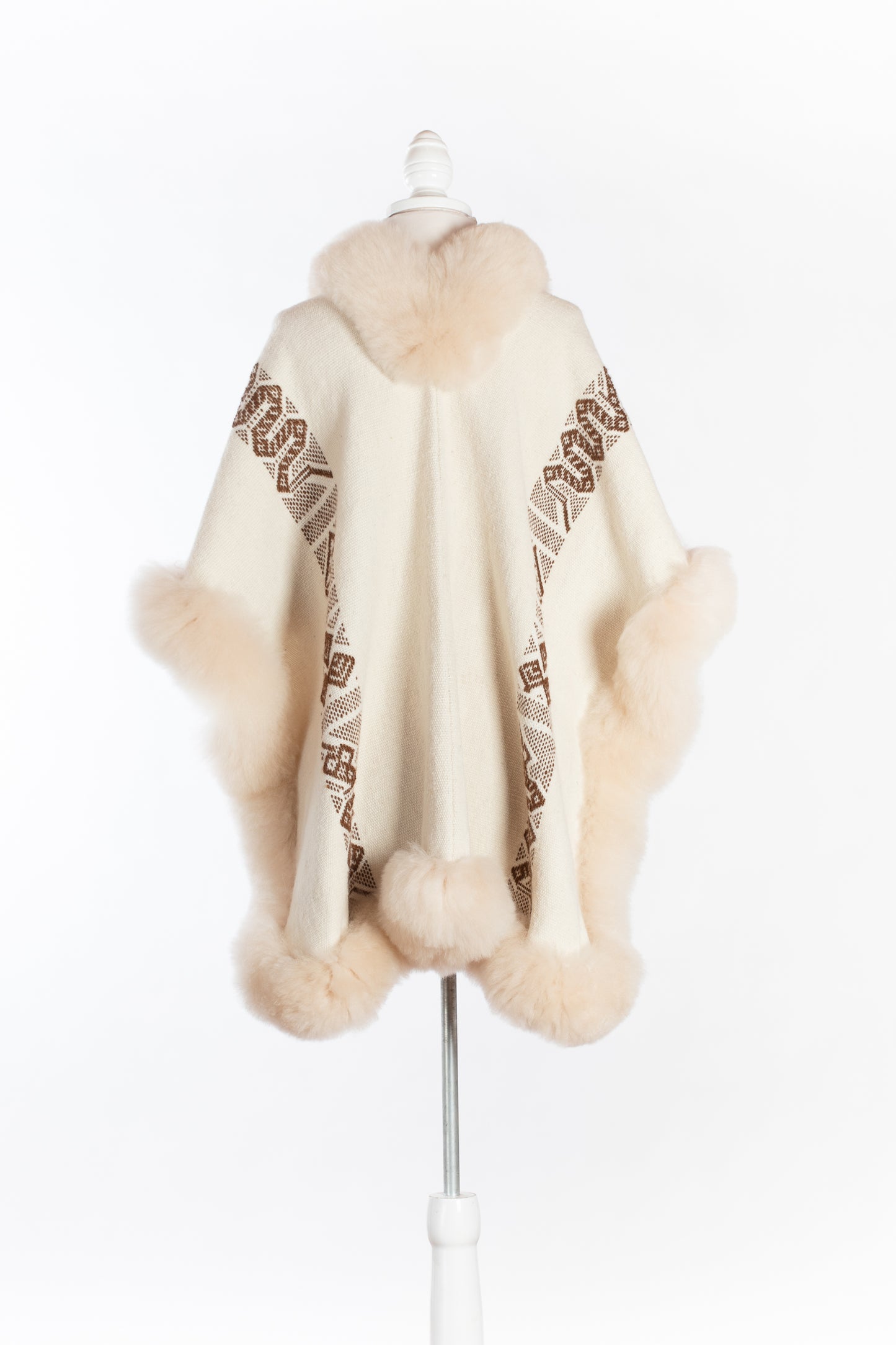 005 | Petite Cream Handwoven Alpaca Cape