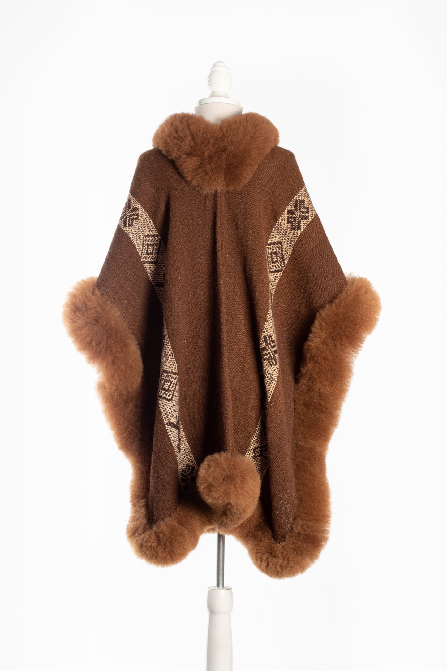 036 | Brown Handwoven Alpaca Cape