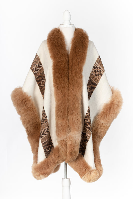 020 | Cream Handwoven Alpaca Cape