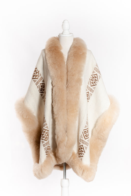 015 | Cream Handwoven Alpaca Cape