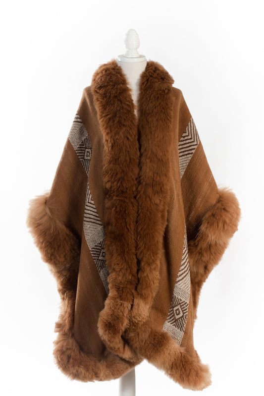 011 | Brown Handwoven Alpaca Cape