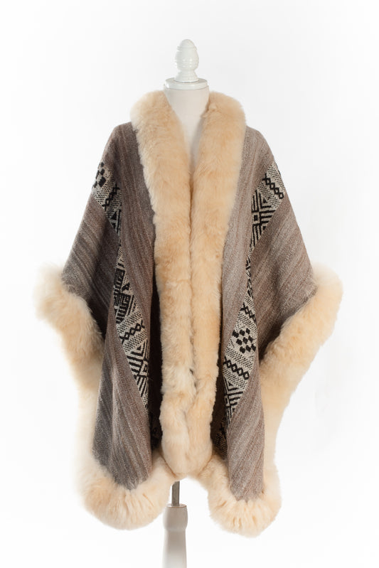 012 | Brown Handwoven Alpaca Cape