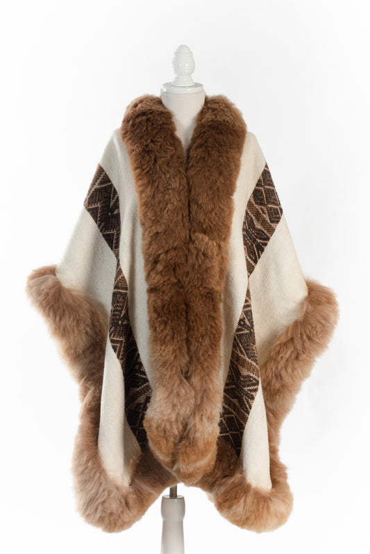 014 | Cream  Handwoven Alpaca Cape